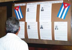 Exhiben en Florida síntesis biográficas y fotos de los candidatos a delegados del Poder Popular